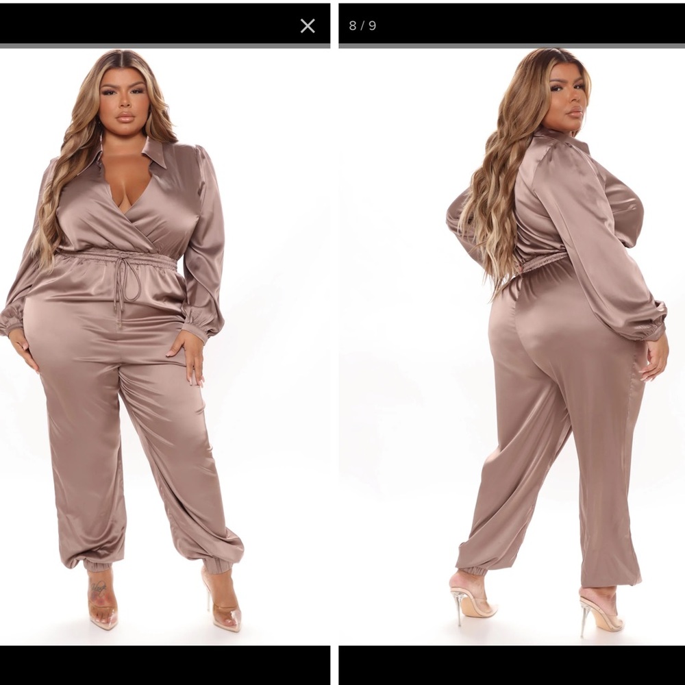 Fashionnova “Natalia Satin Jumpsuit”